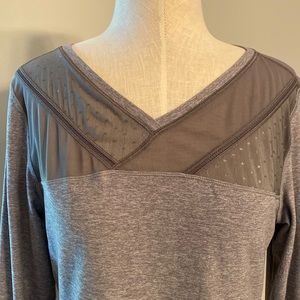 🍋Lululemon Just Breathe Long Sleeve Heathered Slate Size 8